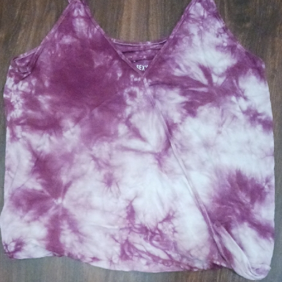 American Eagle Tie-Dye Purple Women's Tank - Picture 4 of 6